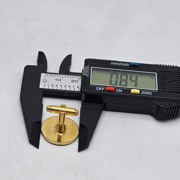 Vintage Dante Gold Tone Capricorn Zodiac Horoscope Cufflinks - Picture 5 of 5